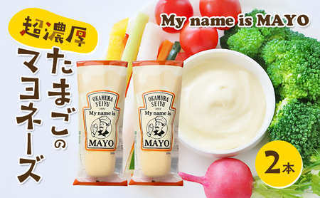 調味料 超濃厚 たまごのマヨネーズ My name is MAYO 250g 2本