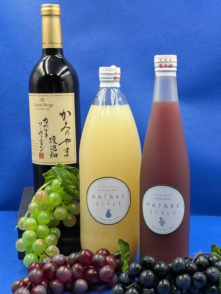 かみのやまプレミアムワインとフルーツジュース家飲みセット　0141-2504