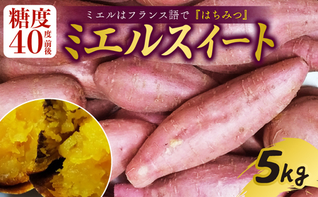 さつまいも 《ミエルスイート》 5キロ サツマイモ 新芋 秀品