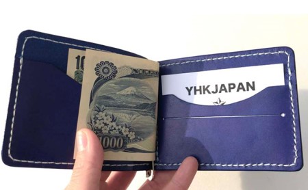 【贅沢な本革手縫い】 マネークリップ（札ばさみ）≪選べるカラー6色≫ ブラウン