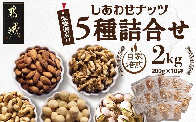 栄養豊富!ナッツ5種詰合せ2kg_MJ-9017