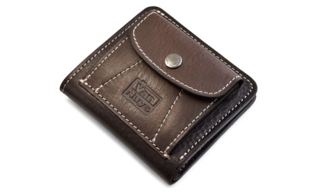 VanNuys オールインワン折り畳みコンパクトウォレット ファッション小物 財布 キャメル ブラック ブラウン 日本製 収納  ビンテージブラック