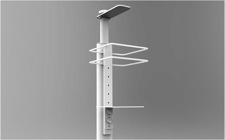 足踏み消毒ポンプスタンド 島根県松江市/島根ナカバヤシ株式会社[ALGJ001]