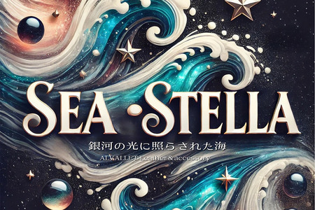 ALVALLET SeaStella 海の守護者「ホエールテール（クジラの尾）」 ペンダント オーシャンブルー×シルバー