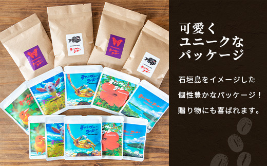 【3ヶ月定期便】石垣島産コーヒー豆MIXブレンド ドリップパック10個と焙煎豆100g×4袋セット | 沖縄県石垣市 沖縄 沖縄県 琉球 八重山 八重山諸島 石垣 石垣島 定期便 送料無料 コーヒー 