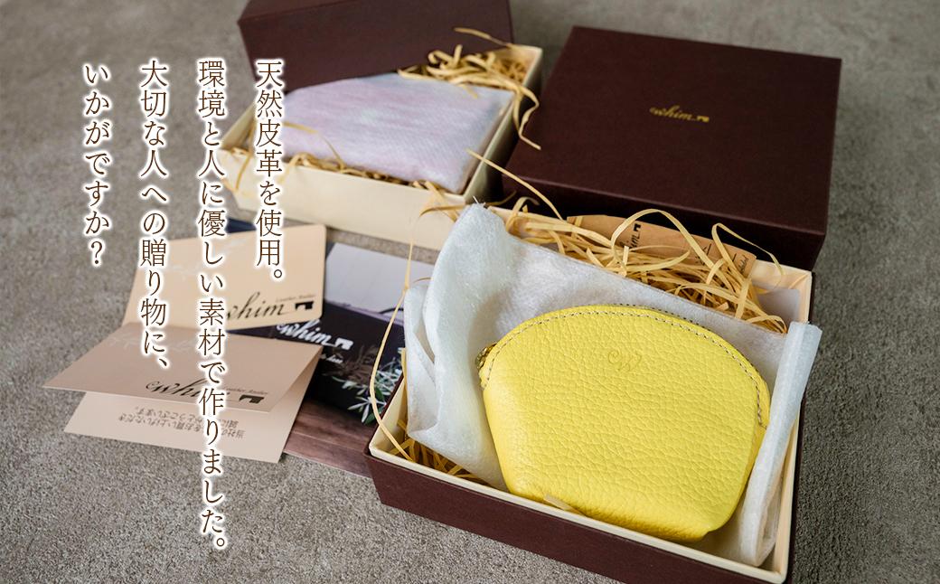 本革 ラウンドミニポーチ 日本製 レザー 革製品 小銭入れ コインケース 小物 収納 Liete vivid ブラック ブラック