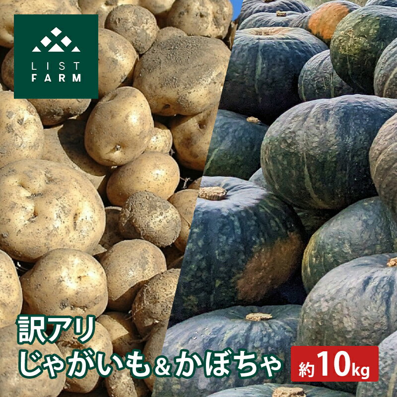 【ふるさと納税】【 訳アリ 】 かぼちゃ じゃがいも 約 10kg 10月 発送 予定 リストファーム サイズ 混合 馬鈴薯 キタカムイ 南瓜 カボチャ 芋 ポテト イモ 産地直送 野菜　お届け：2025年10月上旬まで