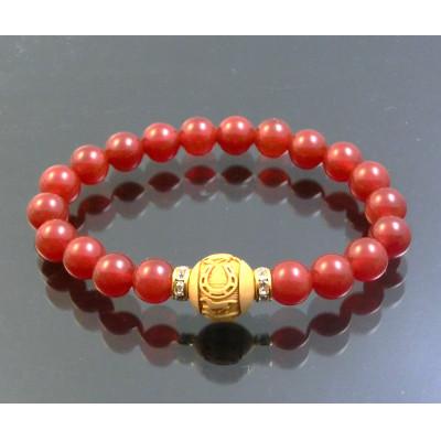 ふるさと納税 和泉市 万事が馬九行く・柘植の九頭の馬ブレスレット　赤めのう |  | 01