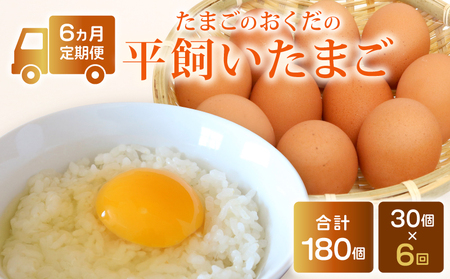【たまご 定期便6回】平飼いたまご 30個