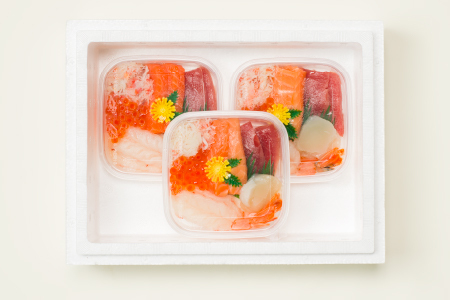 海鮮丼の具(6種盛り)×3セット A-10006
