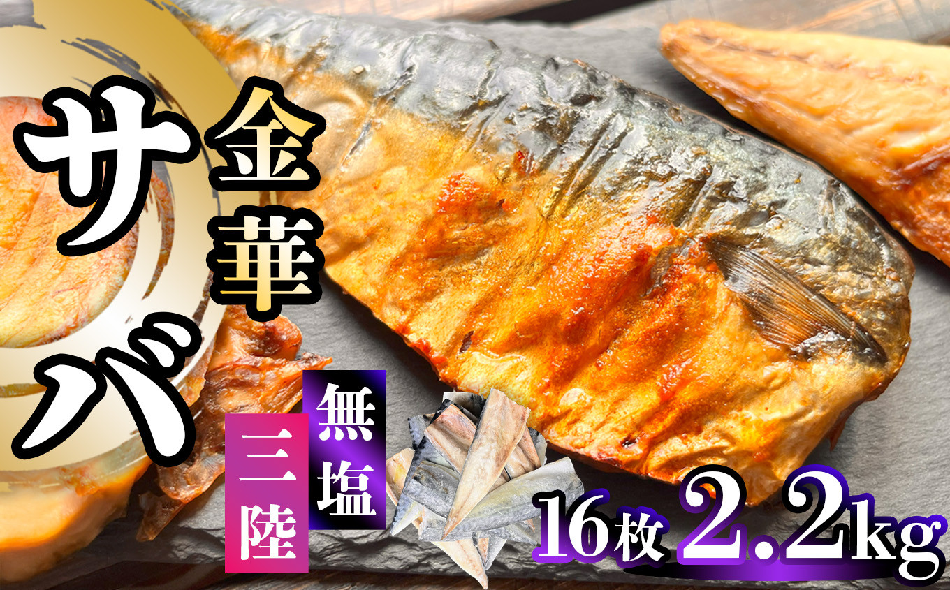 
            金華さば 半身フィレ 2.2kg(16枚) 無塩 三陸 冷凍 バラ凍結 ブランド 国産 宮城県産 金華山沖 三陸沖 金華さば さば 鯖 サバ 魚介 大容量 焼き魚 煮魚 味噌煮 お弁当 おかず おつまみ 宮城県 塩竈市 三波食品
          