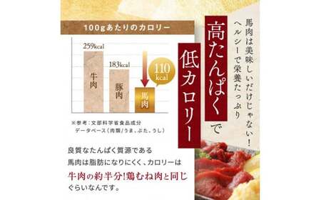 本場 熊本 馬刺し 厳選 3種盛り約300g（50g×6P）専用タレ付き | 馬肉 馬刺 赤身 霜降り フタエゴ 小分け 