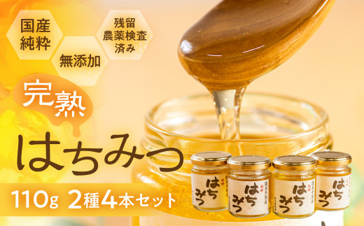 国産 純粋 無添加 完熟 はちみつ  2種 セット 440ml