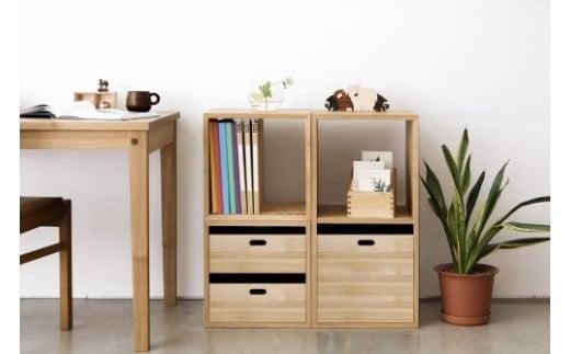 
            KOBAKO ユニットセット＜国産材のユニット収納箱 ・ 収納棚＞| 木製 木工製品 おしゃれ 人気 飛騨の家具 飛騨家具 オークヴィレッジ(株) AH033VP
          