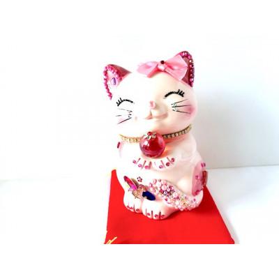 ふるさと納税 中間市 風水ハッピーキャット(LL)レギュラー版ピンク |  | 01