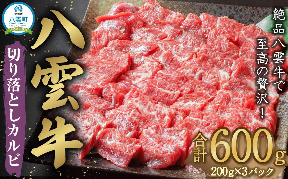 
            八雲牛 切り落としカルビ 600g 【 肉 お肉 にく 牛 牛肉 切り落としカルビ カルビ 600g  食品 グルメ お取り寄せ お取り寄せグルメ 人気 おすすめ 送料無料 八雲町 北海道 年内発送 年内配送 】
          