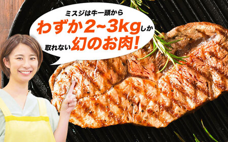 【全6回定期便】【厳選希少部位】おおいた豊後牛 ミスジステーキ 約500g(100g×5P) 日田市 / 株式会社MEAT PLUS　牛 うし 黒毛和牛 和牛 豊後牛[AREI111]