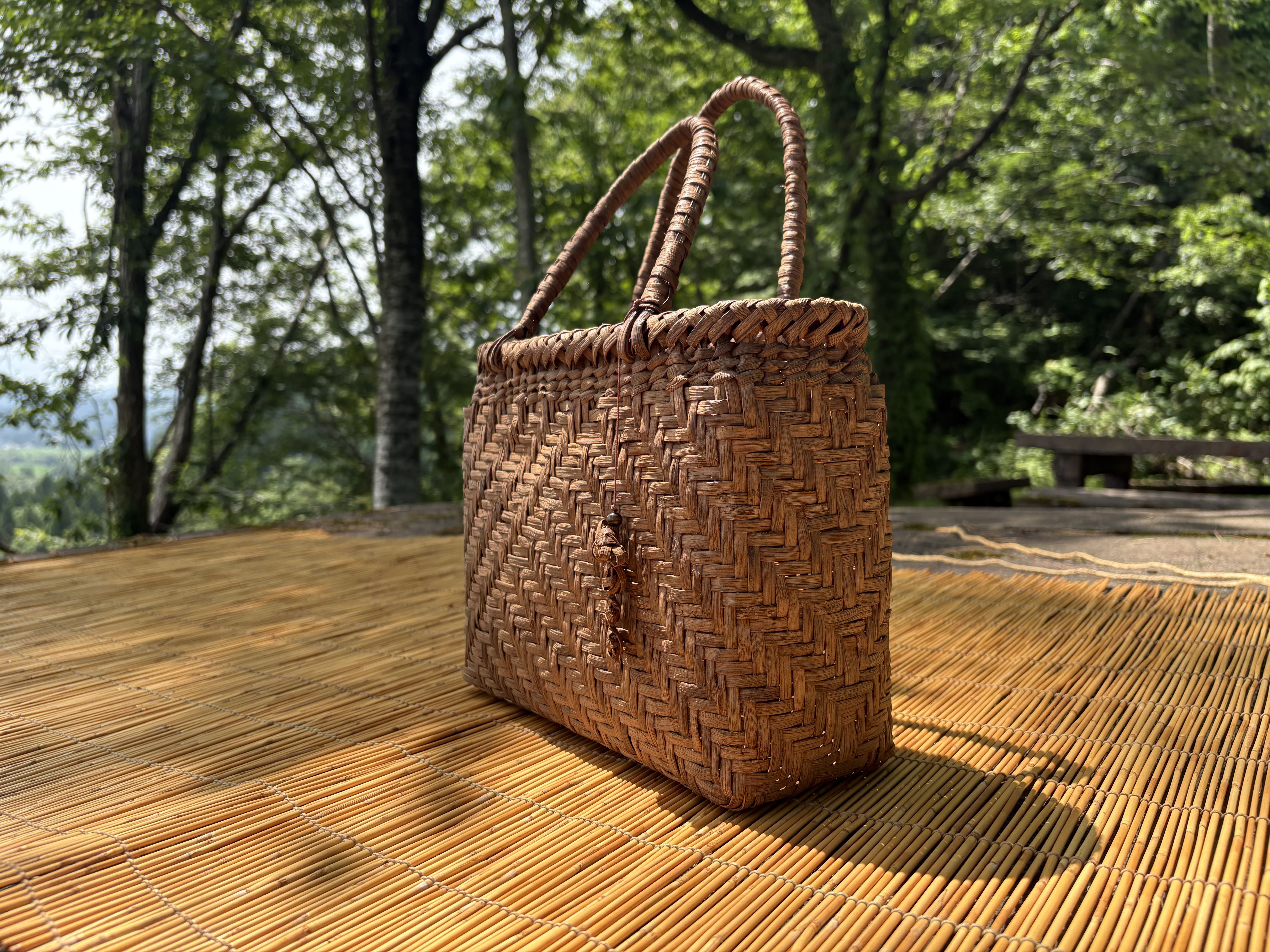 ぶどうつる細工かごバック【限定1個】