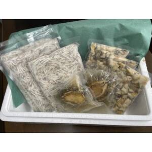 極冷海鮮3点セット(刻みあわび2p・煮あわび2p・生シラス100g6p)(簡易包装)_魚介・海産物 鮑（アワビ） 貝 あわび  魚介・海産物 しらす・ちりめん  シラス チリメン_【配送不可地域：離島】【1468922】