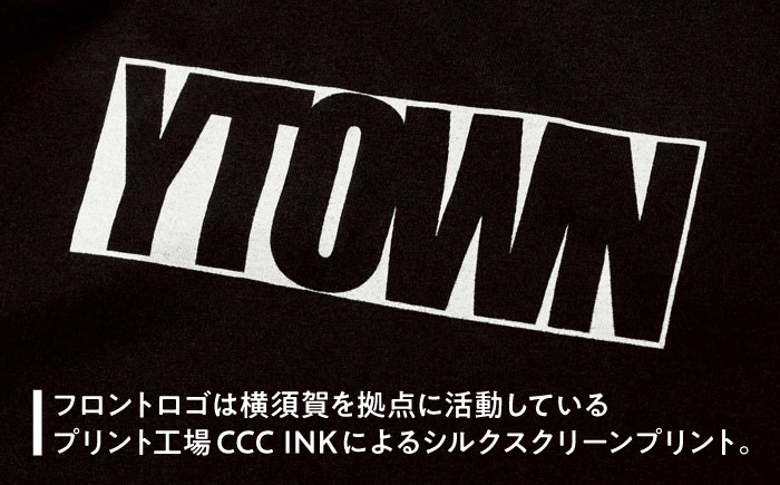 【Lサイズ】YTOWN BOX LOGO TEE BLACK【YTOWN】 [AKIK001-3]