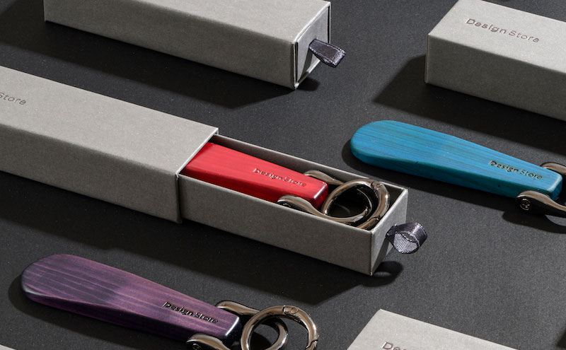 THE EASTON 木製キーホルダー 山中塗 靴べらタイプ 能美市