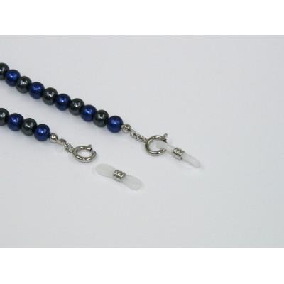 ふるさと納税 和泉市 《いずみパール》 コットンパールマスクホルダーネックレス&メガネ留め&ポーチ付きブラック&ネイビー |  | 03