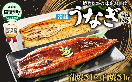 【四国一小さなまち】★ ヤマシン特選★うなぎの蒲焼き１尾＋白焼き１尾入り（特製タレ付き） うなぎ 鰻 ウナギ 国産 高知県産 2尾 蒲焼 かばやき 白焼き 特製タレ 冷蔵 配送 真空パック