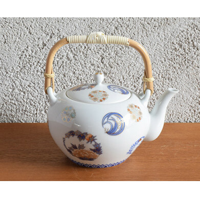深川製磁 【有田焼】染錦花丸紋　土瓶茶器揃 A500-25_イメージ5