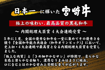 【黒毛和牛レストラン直送】宮崎牛霜降りロースミニステーキ5枚セット（80g×5枚 国産 牛肉 黒毛和牛 霜降り ステーキ ロース 焼肉 BBQ A4等級以上 冷凍 送料無料）