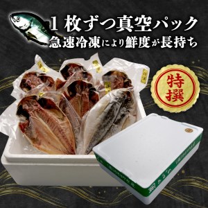 国産 厳選 真アジ 干物 ６枚 旨味 凝縮 減塩 真空 パック 食べやすい ご飯 おかず 冷凍 小分け 個包装
