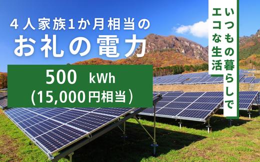 
            お礼の電力　中之条町から再生可能エネルギーのお届け　群馬県 中之条町 電気
          