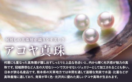 真珠 ナチュラル パール 8.0ｍｍ ネックレス40cm（SV）有限会社 苓北真珠《90日以内に出荷予定(土日祝を除く)》アクセサリー 雑貨 熊本県 苓北町