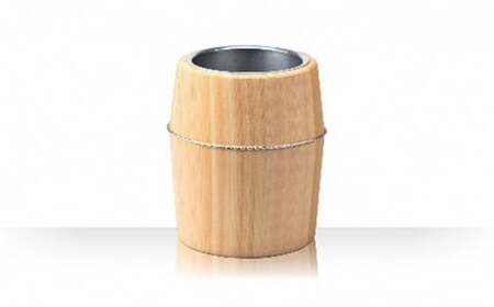 【高岡銅器】サーマルサケクーラー HIMURO キッチン用品 日本酒 4合瓶 濡れない 冷たい 温度 酒 ラバー アルミ 熱伝導性 保温性 木製 桶 ボトルクーラー  FAD-0958