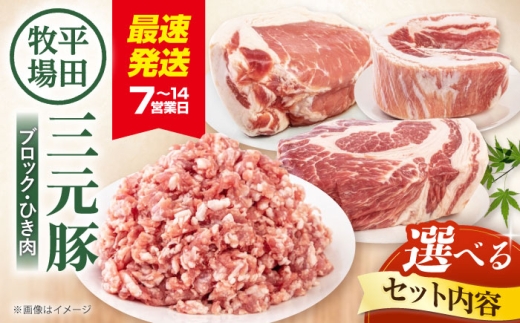 【4種セット】平田牧場 豚肉 4種セット 《喜茂別町》【平田牧場】 肉 豚肉 ブロック ステーキ ステーキ用 ロース ロースステーキ バラ 肩ロース 煮豚 北海道 三元豚 セット [AJAP010]