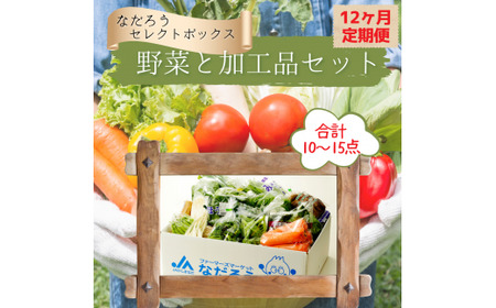 【12ヶ月定期便】野菜と加工品「なだろう」セレクトボックス