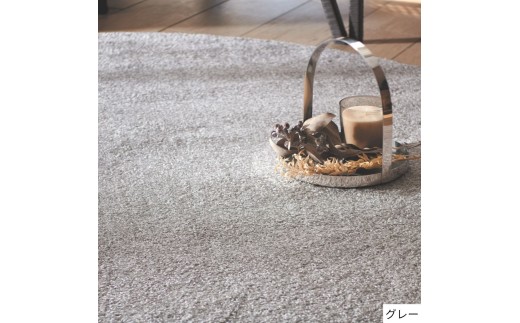 T113 4色から選べるファブリーズの消臭・抗菌ナイロンラグ ２サイズ展開(グレー/200×200cm)