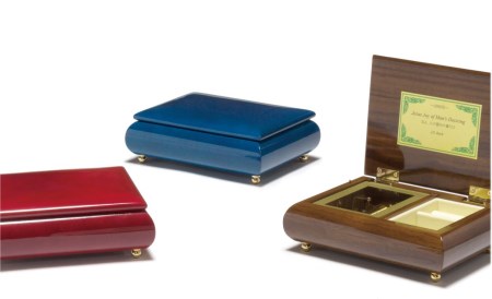 009-011＜３０弁オルゴール＞木製BOX（ブラウン）