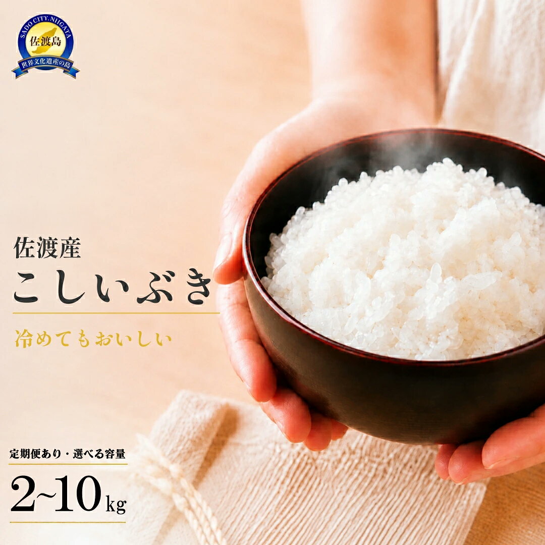 【ふるさと納税】【選べる】米 こしいぶき 2kg〜10kg 令和7年産 佐渡産 川上農産 定期便 全3回 全6回 あっさり 冷めても硬くなりにくい お弁当 おにぎり 新潟県 佐渡市
