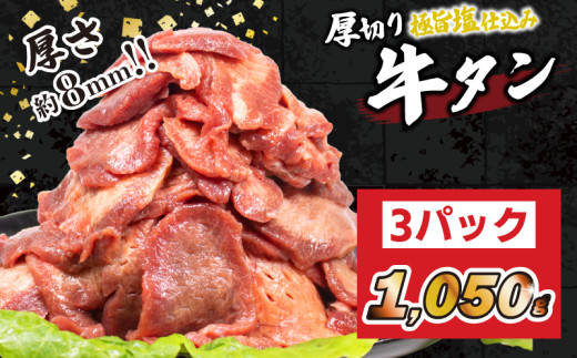 厚切り 牛タン 1050g 冷凍 真空 1パック350g たん 牛肉 肉 美味しいタン ホルモン 川崎デリカ 厚切りタン ステーキ ギフト プレゼント お歳暮 年末年始 クリスマス BBQ 焼肉 お肉 ジューシー おすすめ 人気 ランキング タン好きにも タン 珍味 福岡 川崎