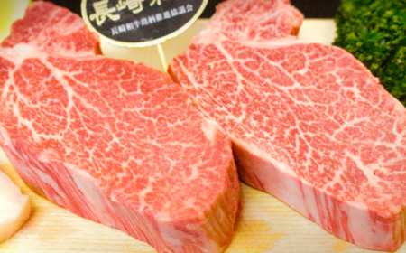 【全12回定期便】「希少部位」長崎和牛 ヒレ ステーキ 計7.2kg (約600g/回)【黒牛】[QBD034]