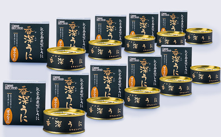 北海道 礼文島産 バフンウニ 蒸しうに 缶詰 100g×10缶［株式会社やまじょう］【 うに ウニ 雲丹 うに缶 バフンウニ ご飯のお供 珍味 おつまみ 贈答 ギフト 常温保存 】