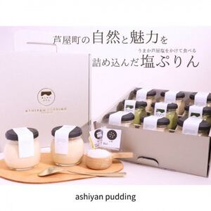 【うまか芦屋塩をかけて食べるぷりん】自家製塩ぷりんオリジナルセット【9個入り】【配送不可地域：離島・北海道・沖縄県・東北】【1526948】