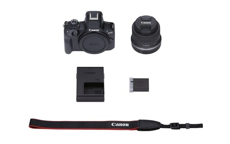 【ブラック】 キヤノン ミラーレスカメラ EOS R50 レンズキット Canon キャノン _0042C-2