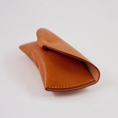 ふるさと納税 七尾市 【本革】メガネケース/キャメル/ハンドメイド |  | 01