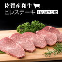 【ふるさと納税】 佐賀産和牛 ヒレ ステーキ 120g×5 潮風F フィレステーキ 赤身 送料無料 ヒレ ステーキ 人気 ランキング 黒毛和牛 牛肉 肉 【E600-003】