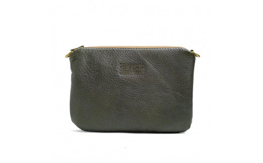 天神ワークス レザーサコッシュSP05【OLIVE】