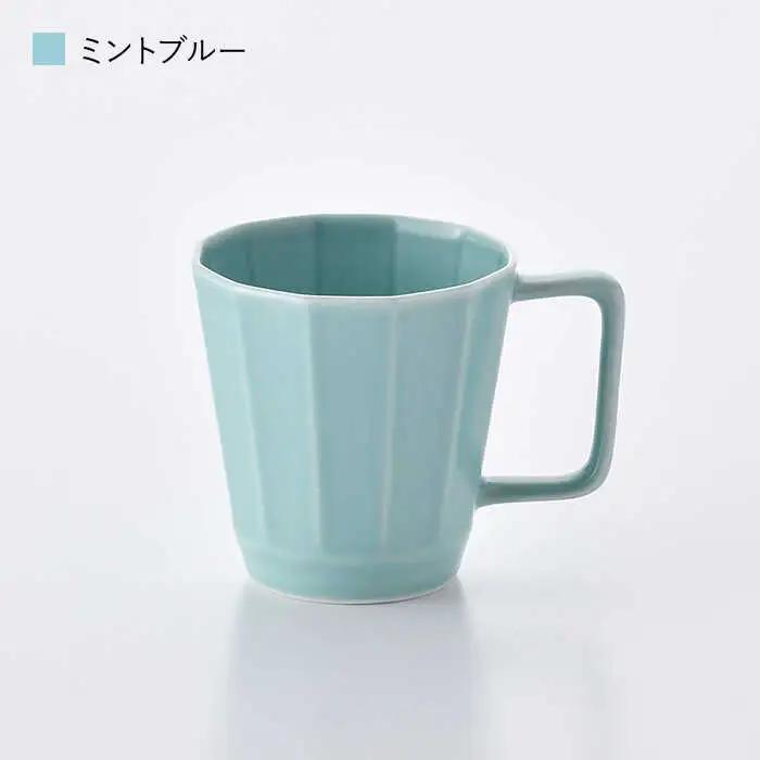 【波佐見焼】面取マグカップ パステルカラー 4個セット（ピンク・ミントブルー・グレー・ベージュ）スープマグ スープカップ 食器 皿 【重山陶器】 [ZB18]  波佐見焼