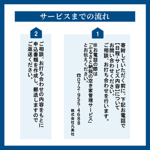 空き家管理 年4回 梅コース  空き家 管理  大阪府 松原市