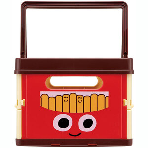 折りたたみ収納ボックス　バーガＣＯＮミックス　528668　7-218