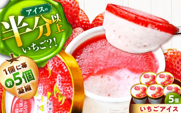 
                  いちごアイス5個入り / 恵那市 / 阿部農園 [AUGA010]
                